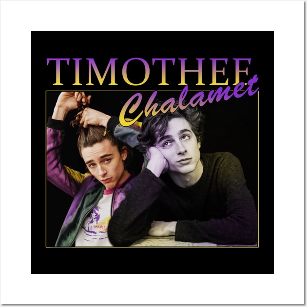 Timothee Chalamet retro style Wall Art by chidees